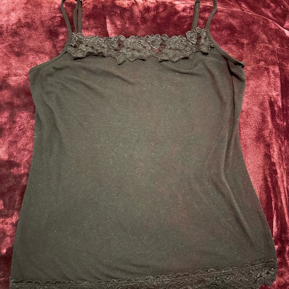 Maurices Black Lace Camisole
